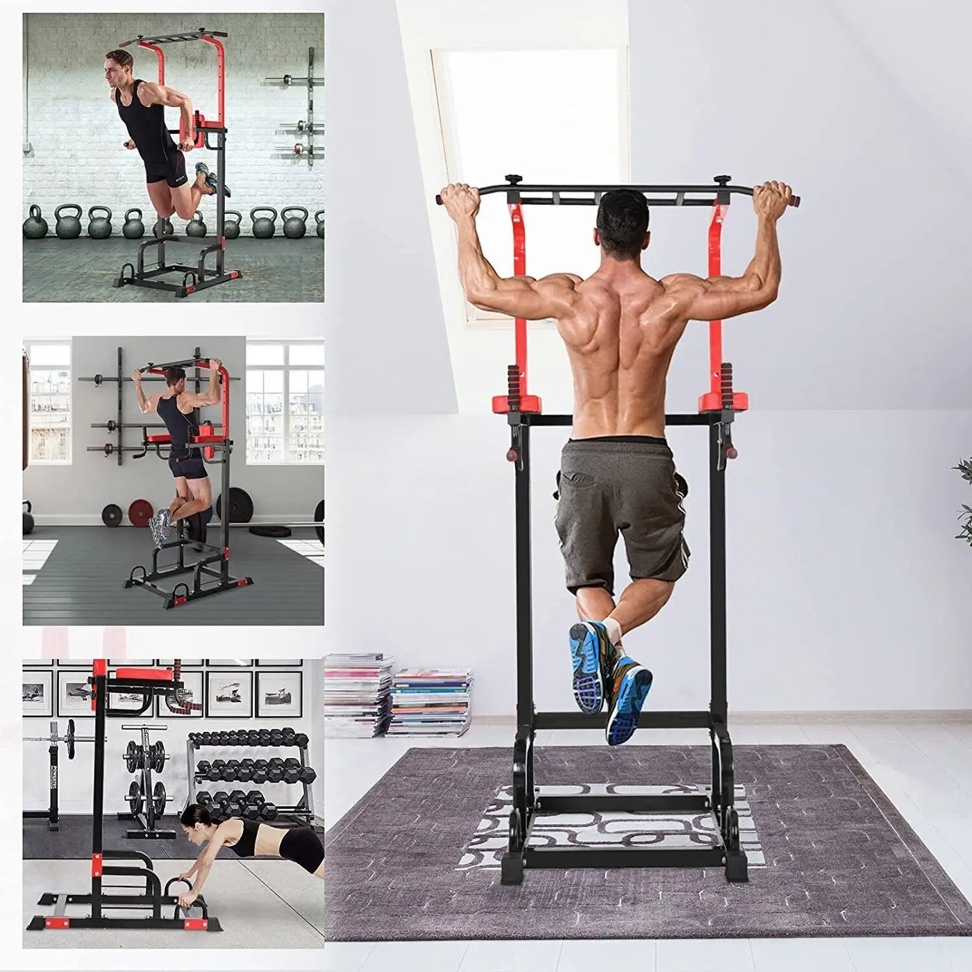 Power Tower Pull-Up Bar for Strength Training